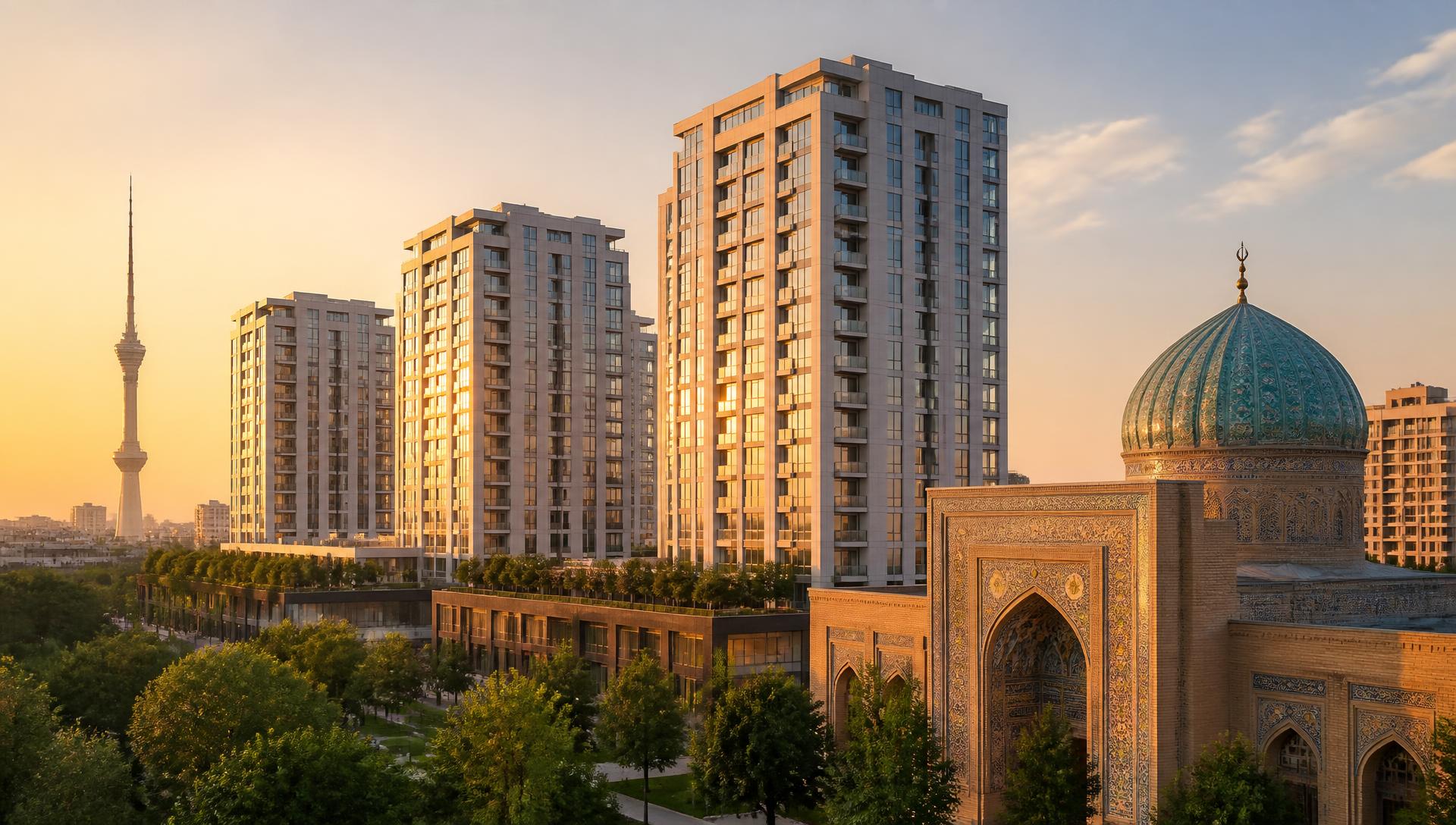 Toshkent shahri panoramasi va zamonaviy turar-joy binolari